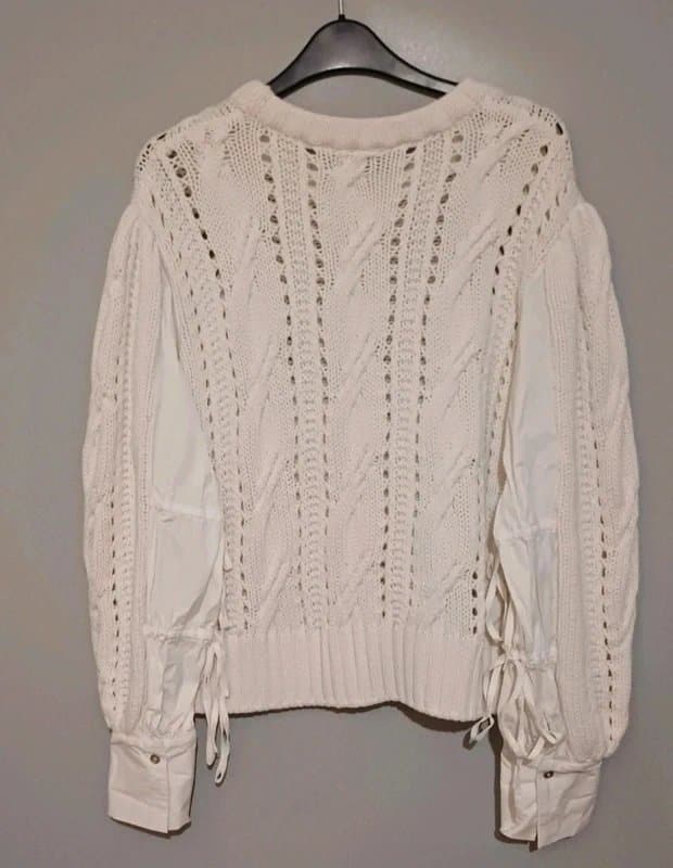 Mint Velvet Mint Velvet Cotton Blend Chunky Jumper - size L/16