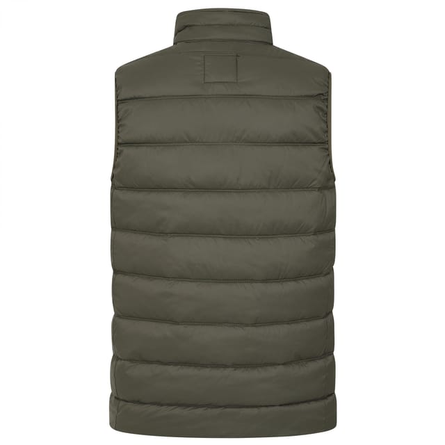 Lazy Jacks Lazy Jacks Men's Quilted Gilet in Khaki - 2