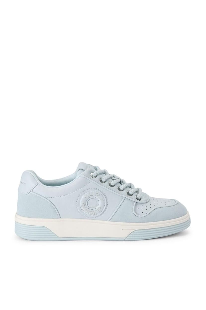 Kurt Geiger London Kurt Geiger London Women's 'Bromley Sneaker' Leather Suede Trainers in Pale Blue - 1