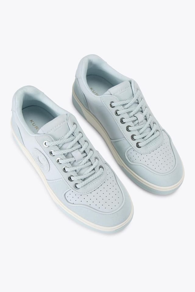 Kurt Geiger London Kurt Geiger London Women's 'Bromley Sneaker' Leather Suede Trainers in Pale Blue - 2