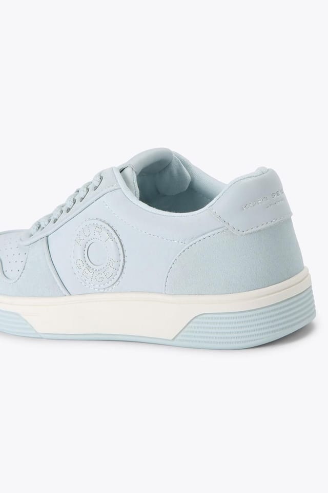 Kurt Geiger London Kurt Geiger London Women's 'Bromley Sneaker' Leather Suede Trainers in Pale Blue - 3