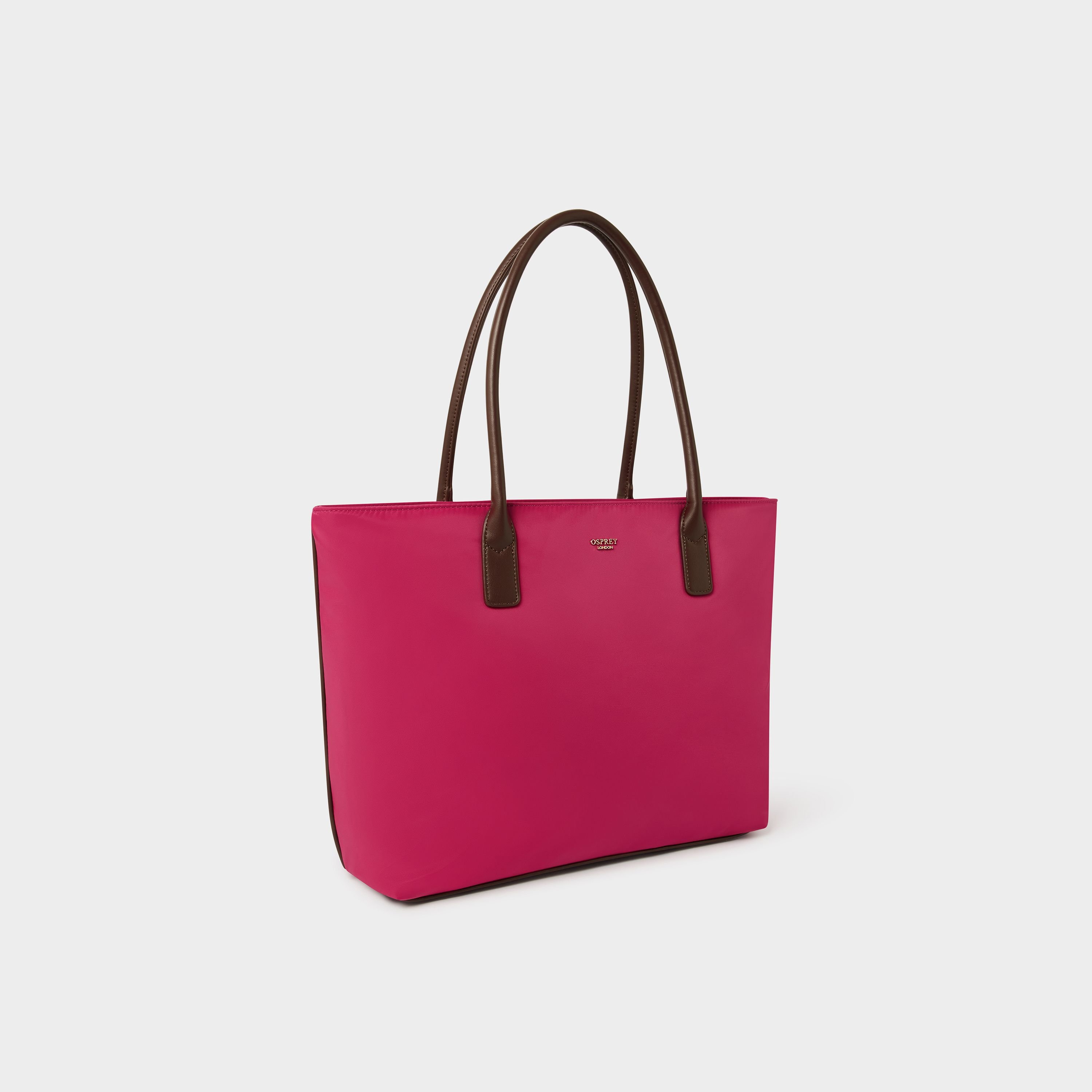 OSPREY LONDON OSPREY LONDON Women's The Voyage Nylon Tote Bag in Raspberry - 2