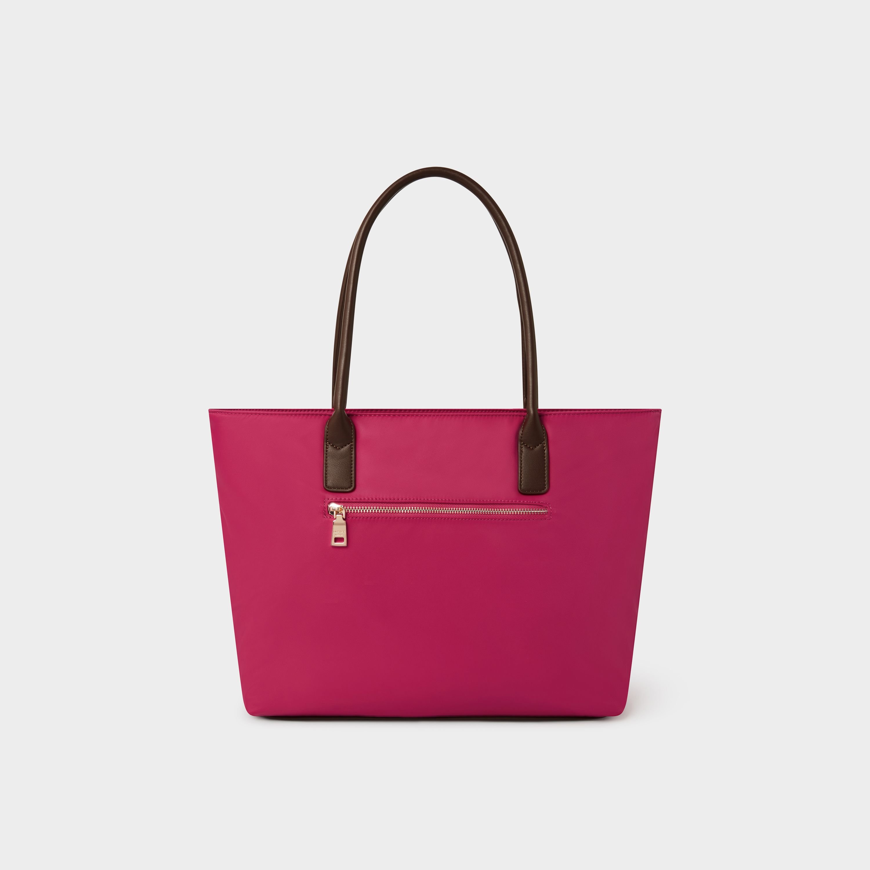OSPREY LONDON OSPREY LONDON Women's The Voyage Nylon Tote Bag in Raspberry - 3