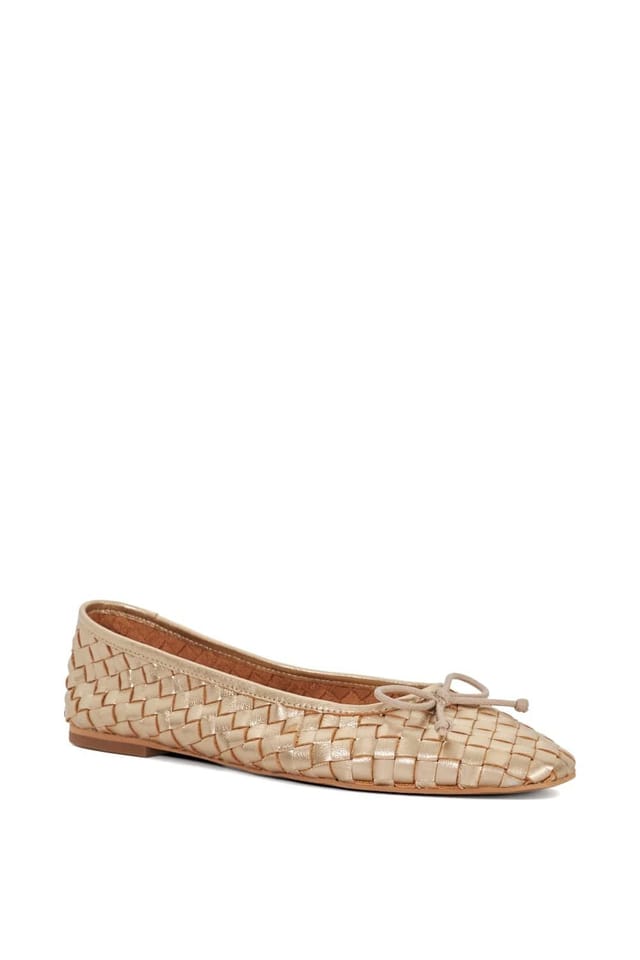 Dune London Dune London Women's 'Heat' Leather Ballet Pumps in Metallics - 2