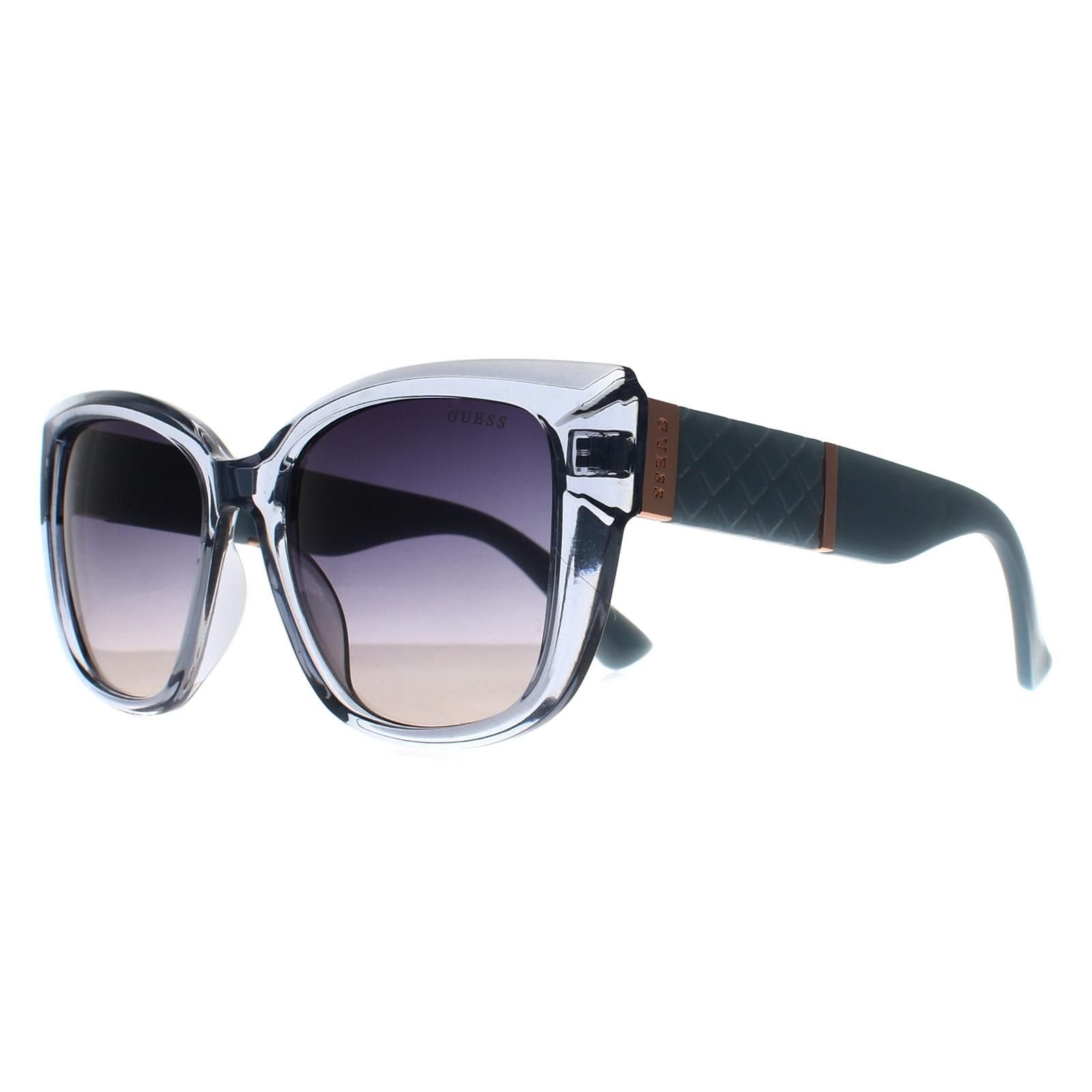 Guess Guess Women's Square Shiny Light Blue Blue Gradient GO00051 - 2