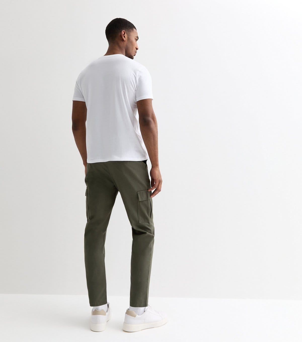 New Look Men's Khaki Cotton Cargo Trousers New Look - 4