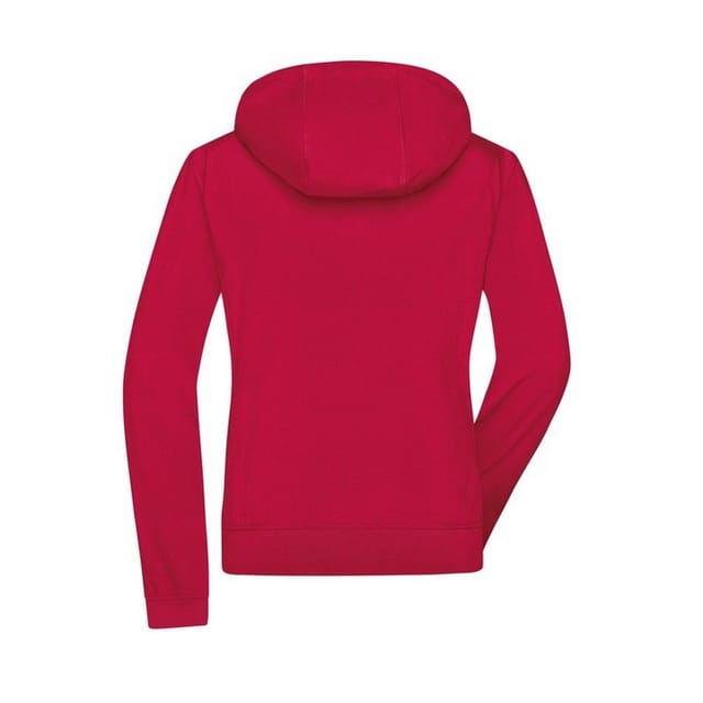 James and Nicholson James and Nicholson Women's Hooded Soft Shell Jacket in Red - 2