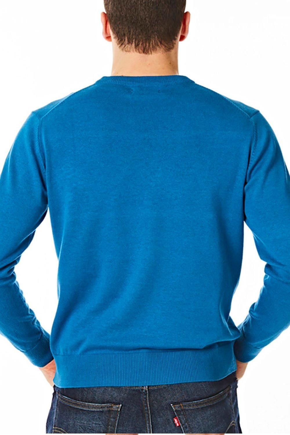 CastlePoint CastlePoint Men's Crew Neck Knitted Jumper in Blue - 3