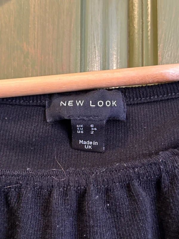 New Look New look size 6 black long sleeve bodysuit