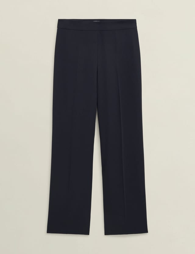 Hobbs London Hobbs London Women's Mel Wide Trouser in Dark Navy - 2