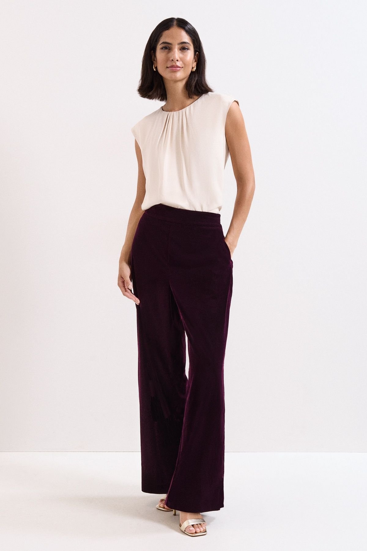 Phase Eight Phase Eight Women's Valentina Trousers in Aubergine - 3