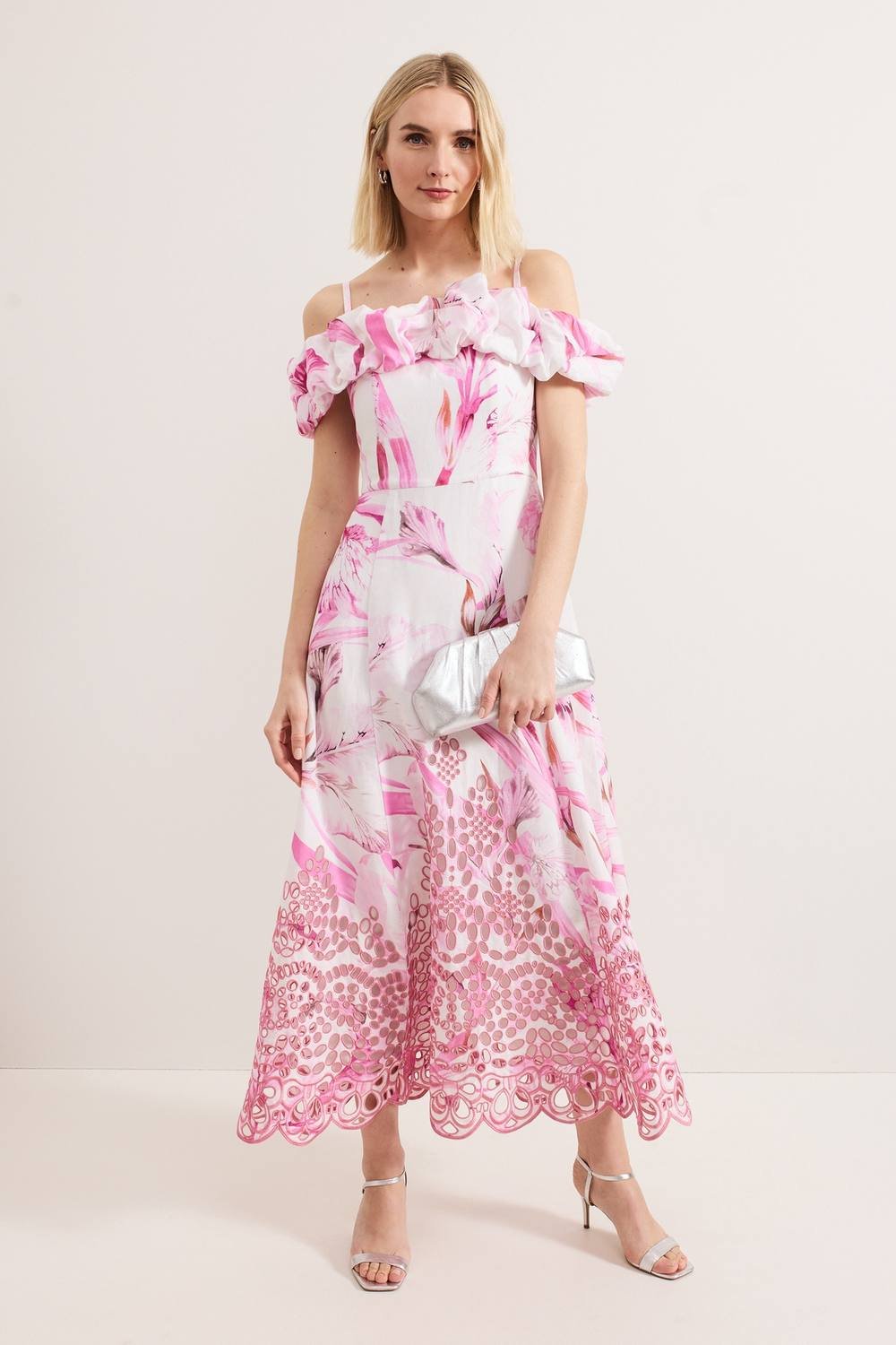 Phase Eight Phase Eight Women's Esme Linen Dress in Bright Pink - 4