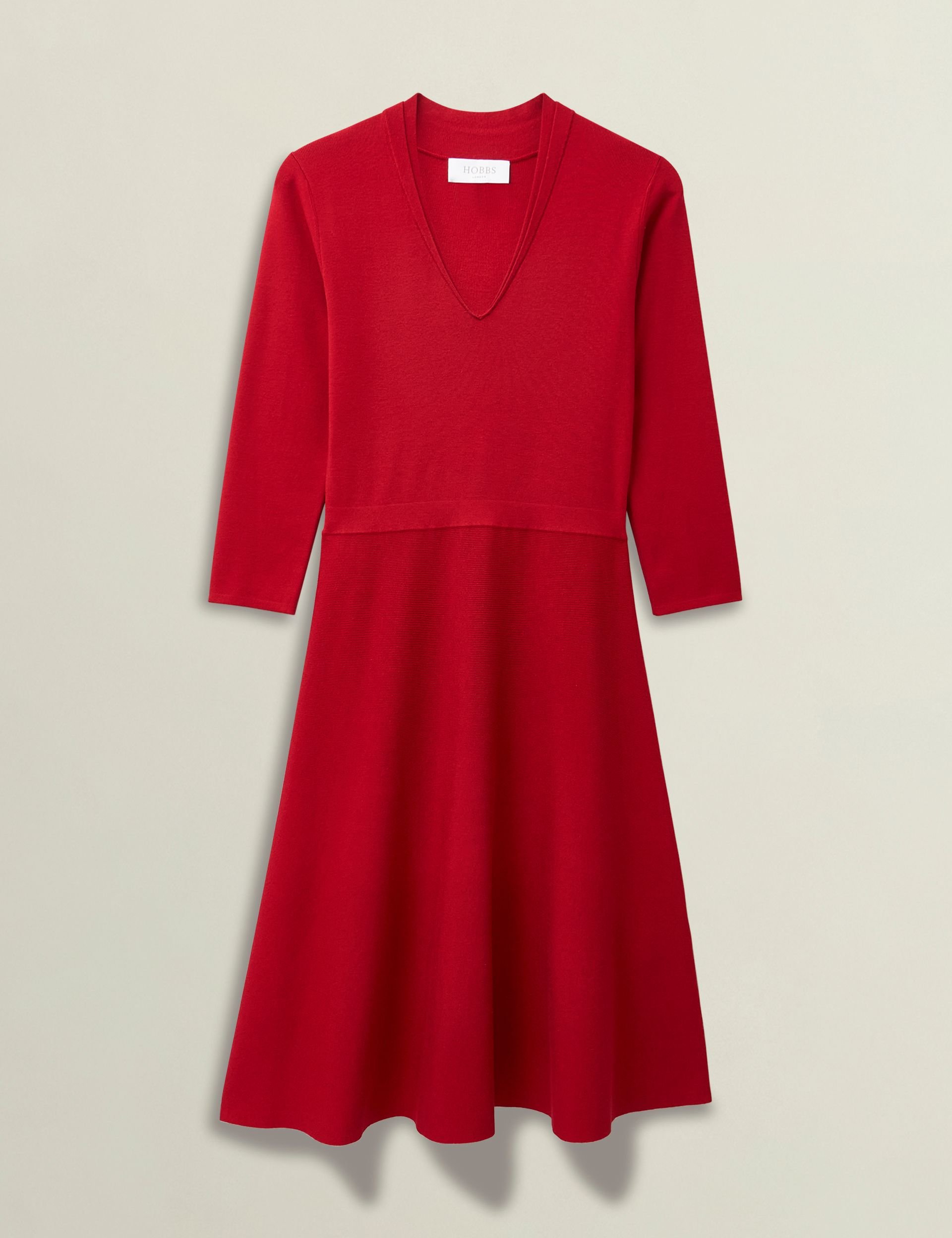 Hobbs London Hobbs London Women's Scarlett Knit Dress in Crimson - 2