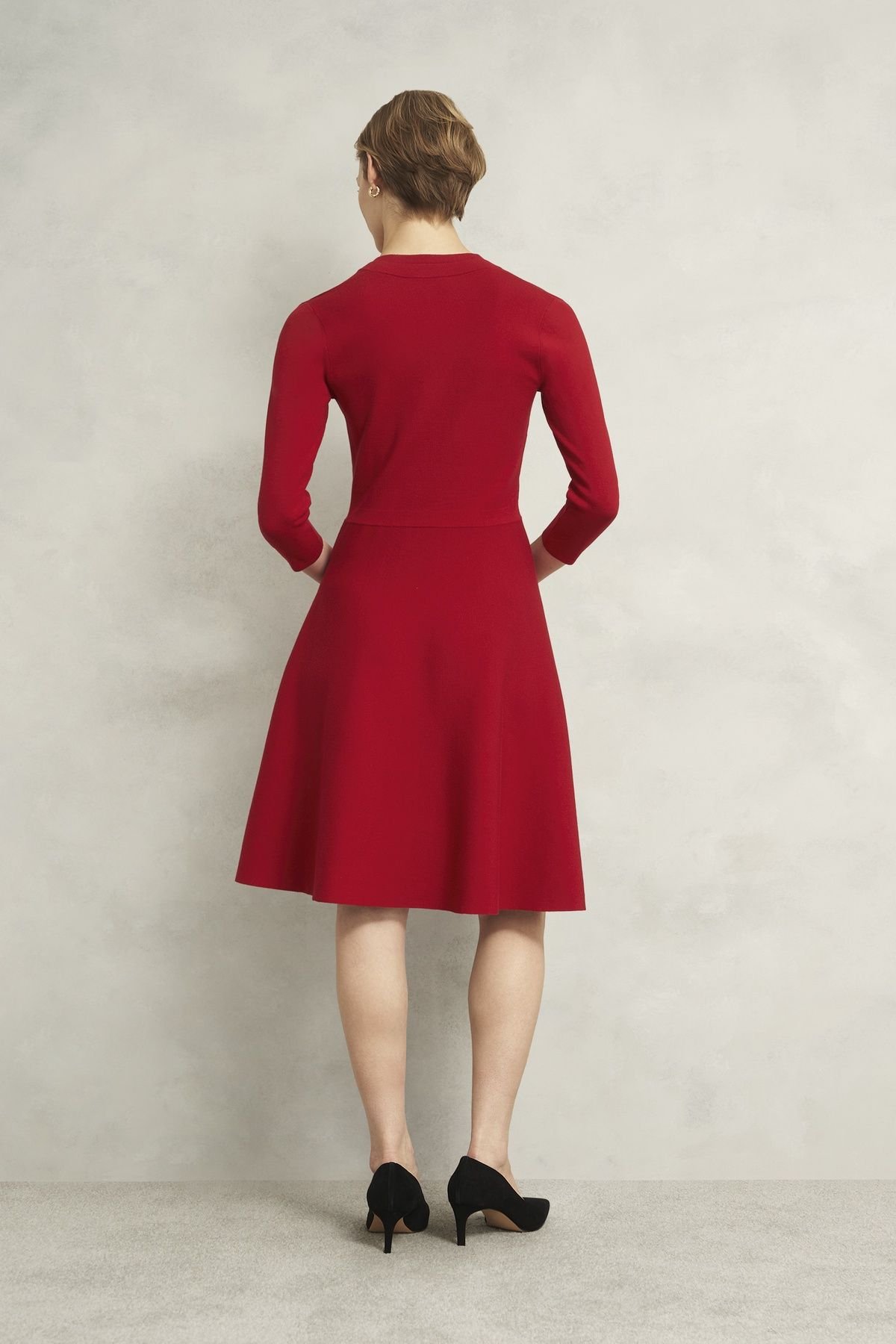 Hobbs London Hobbs London Women's Scarlett Knit Dress in Crimson - 4