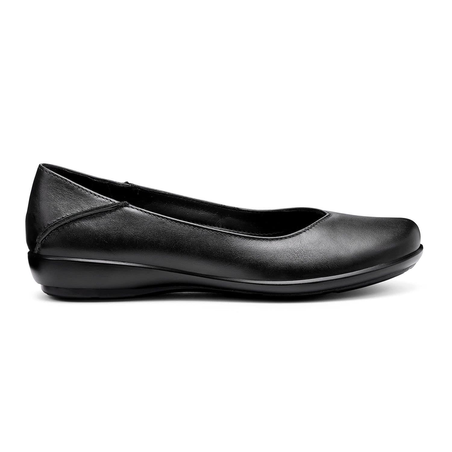 Hotter Hotter Women's Extra Wide 'Birdie' Ballerina Pumps in Black