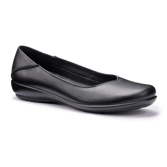 Hotter Hotter Women's Extra Wide 'Birdie' Ballerina Pumps in Black - 2