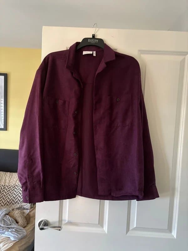 ASOS Long sleeve Purple overshirt M ASOS unisex