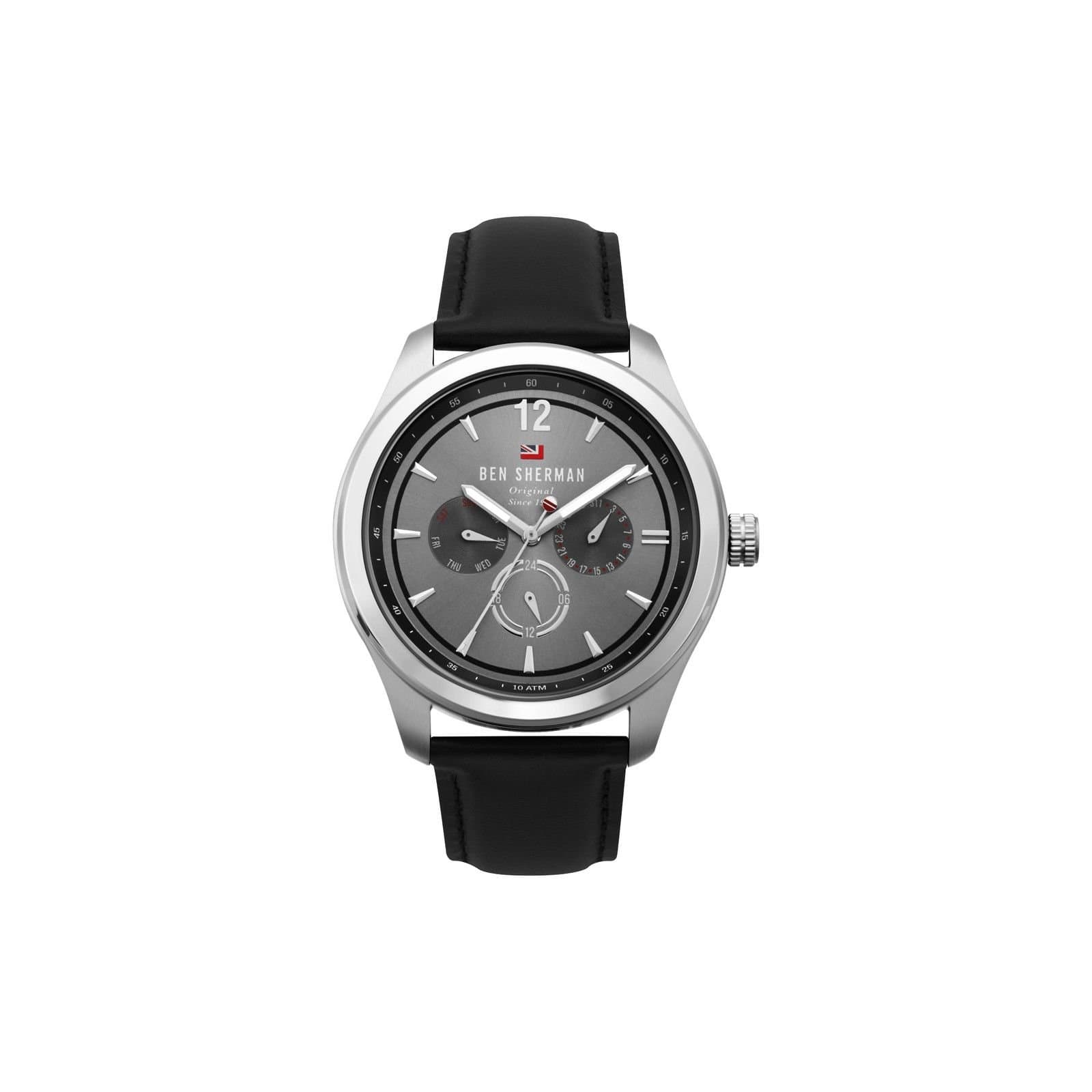 Ben Sherman Ben Sherman Men's WBS112B Sugarman 44mm Quartz Watch in Black