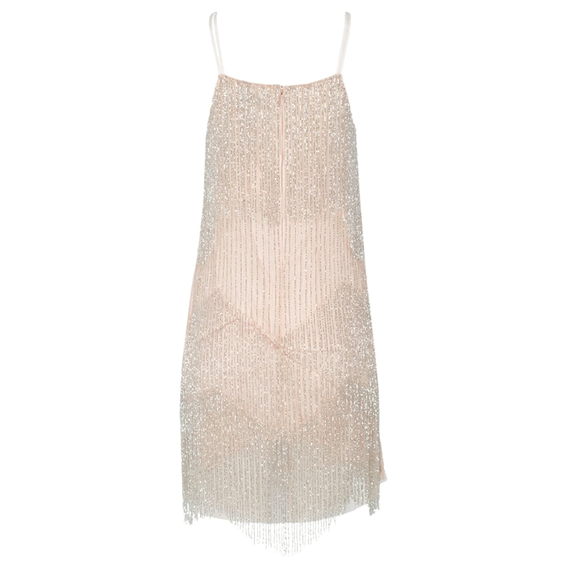 Ted Baker Ted Baker Women's Diveria Strappy Straight Neck Mini Dress in Silver