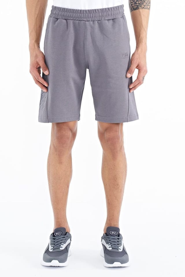 Tommy Life Tommy Life Men's Cotton-Blend Sweat Shorts in Grey - 3
