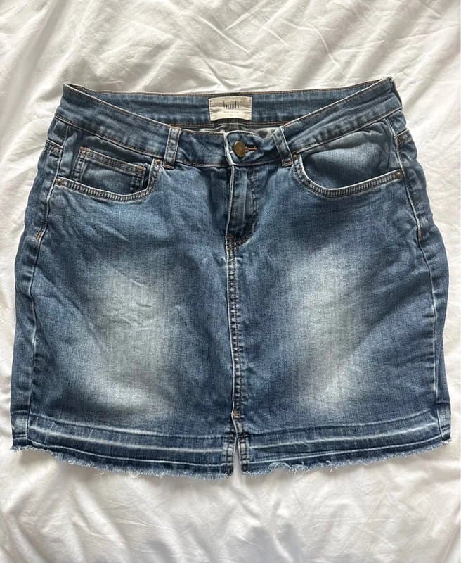 Hush Hush denim skirt