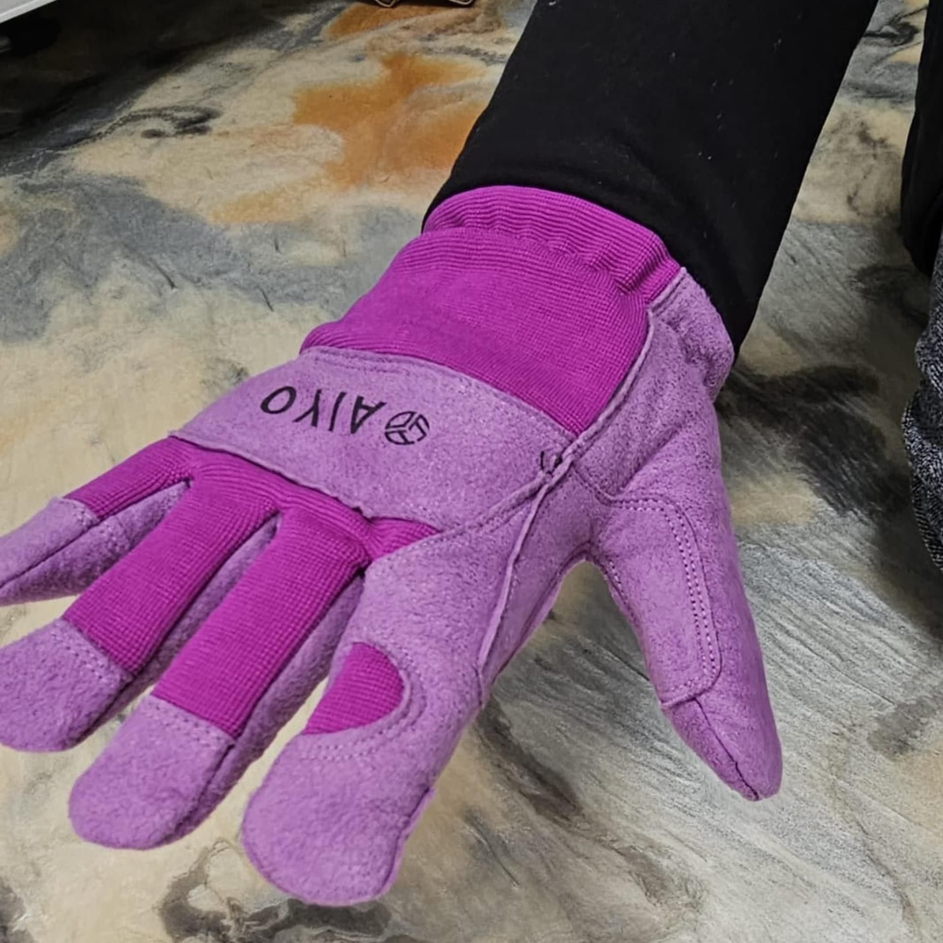 AIYO AIYO Men's Thornproof Garden Gloves in Purple
