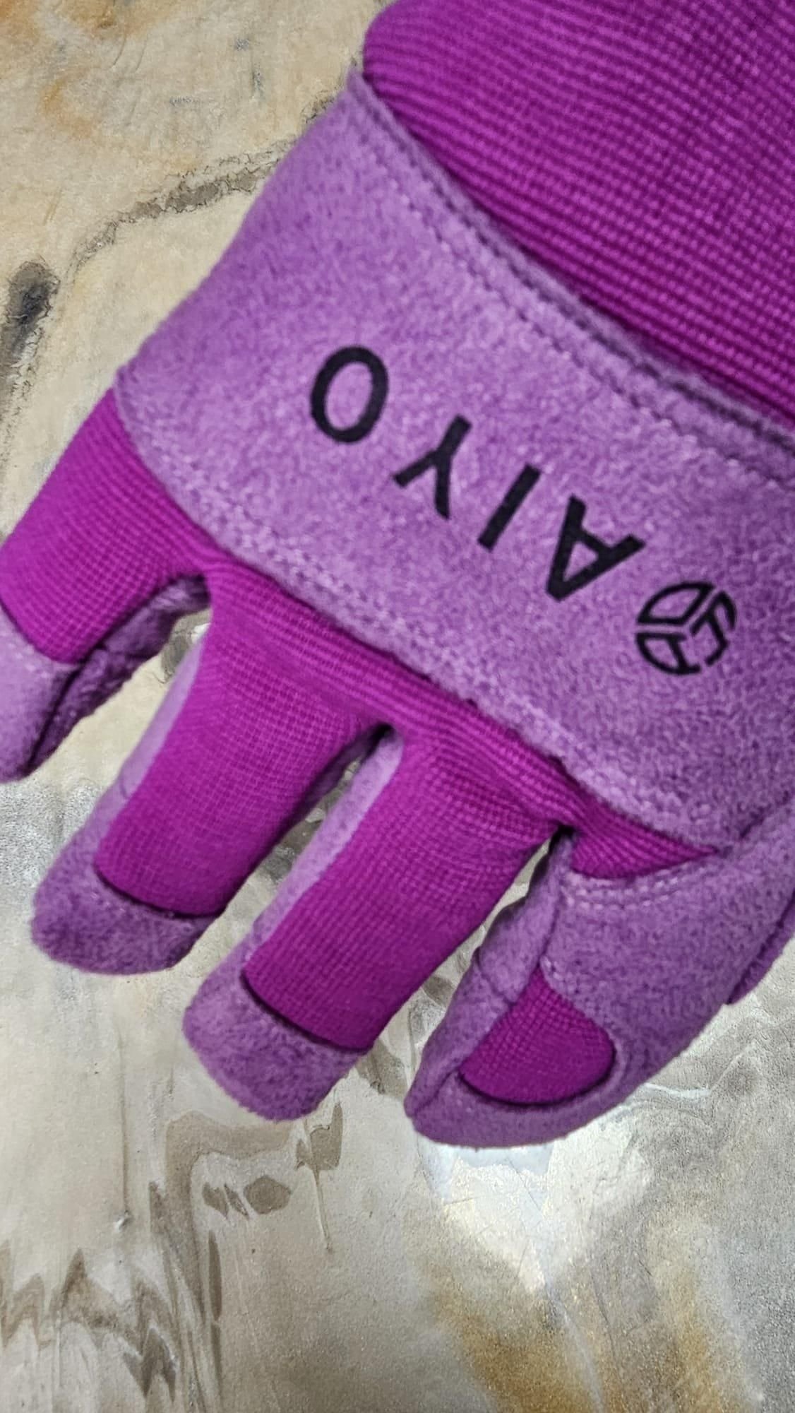 AIYO AIYO Men's Thornproof Garden Gloves in Purple - 3