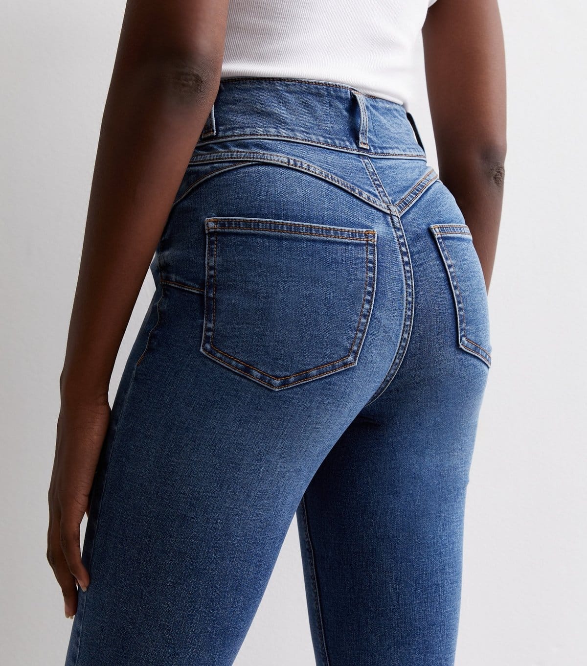 New Look Women's Tall Blue High Waist Yazmin Skinny Jeans New Look - 4