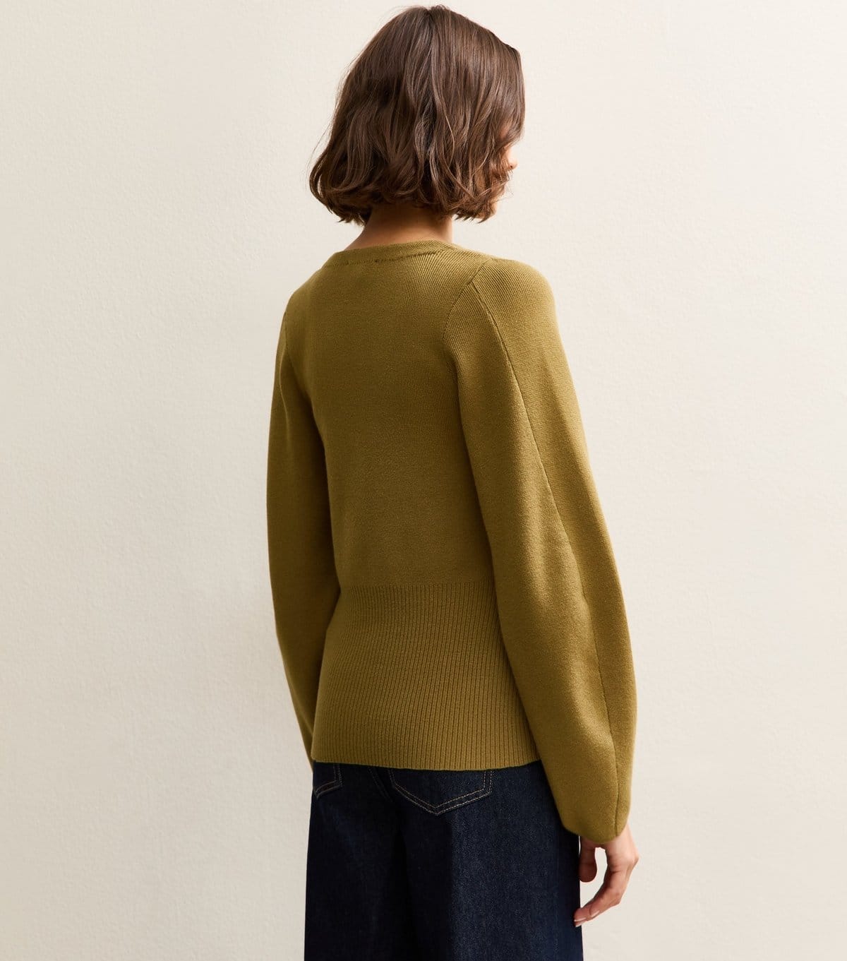 New Look Women's Light Khaki Compact Knit V-Neck Cardigan New Look - 4