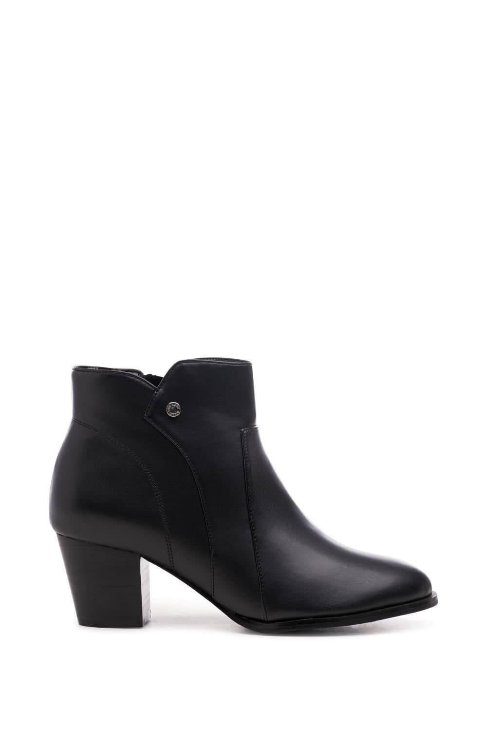 Paradox London Paradox London Women's Belinda' Mid Block Heel Ankle Boot in Black