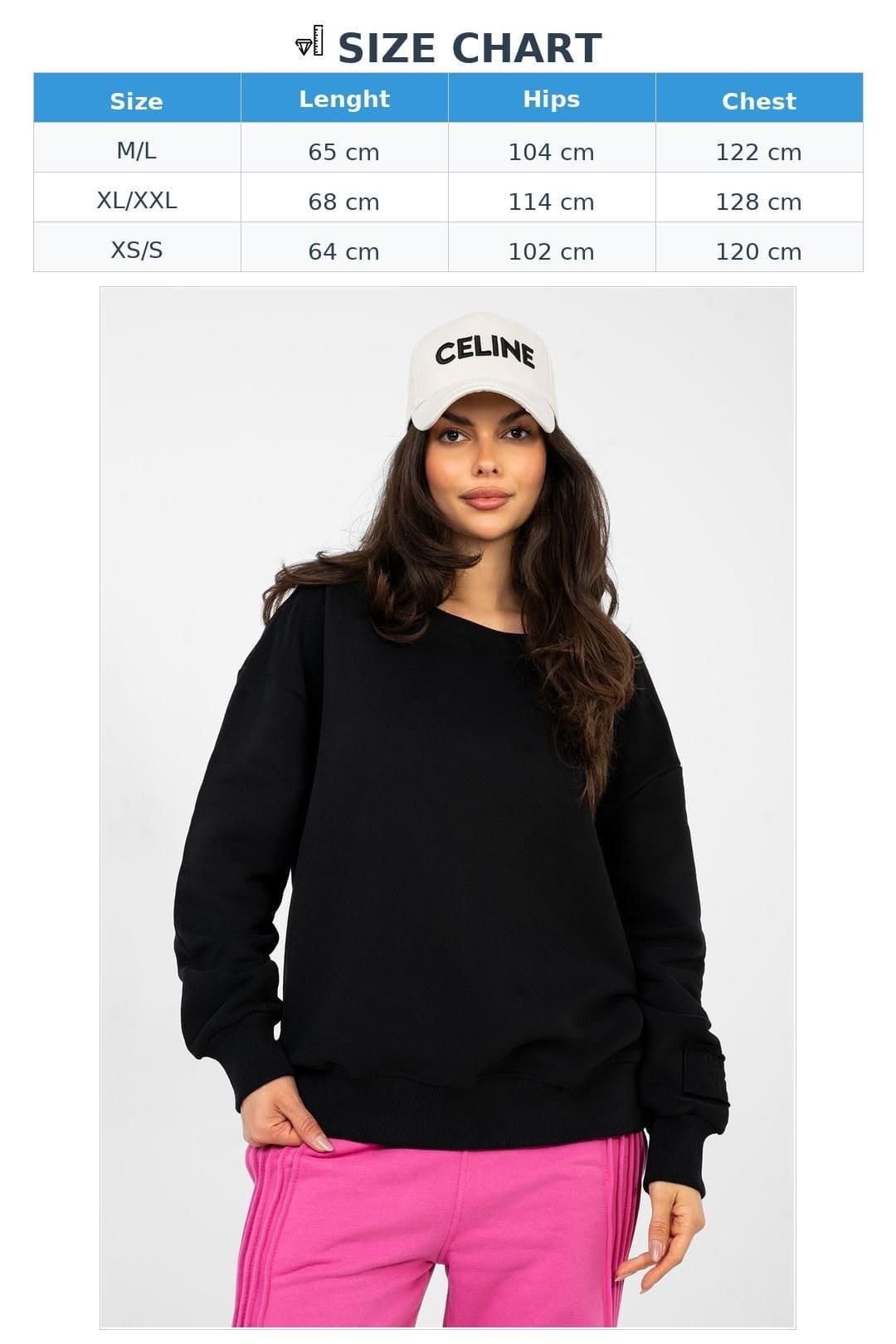 Love Lace Love Lace Women's Cotton Blend Boat Neck Sweatshirt Embroider in Black - 4