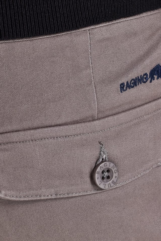 raging bull Raging Bull Men's Classic Chino Trouser in Grey - 3