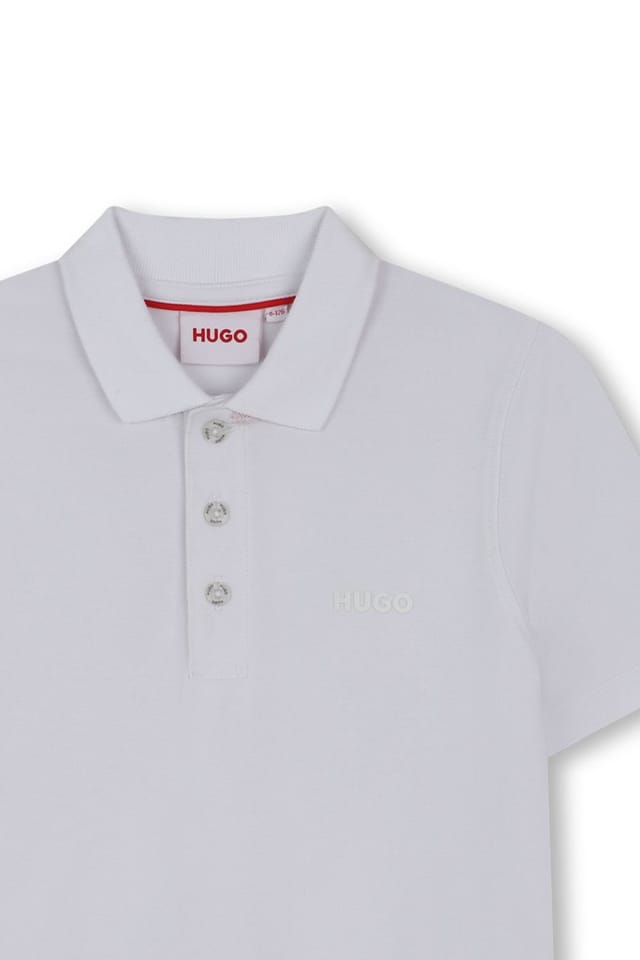 HUGO Hugo Men's Short Sleeve Polo Shirt White - 3