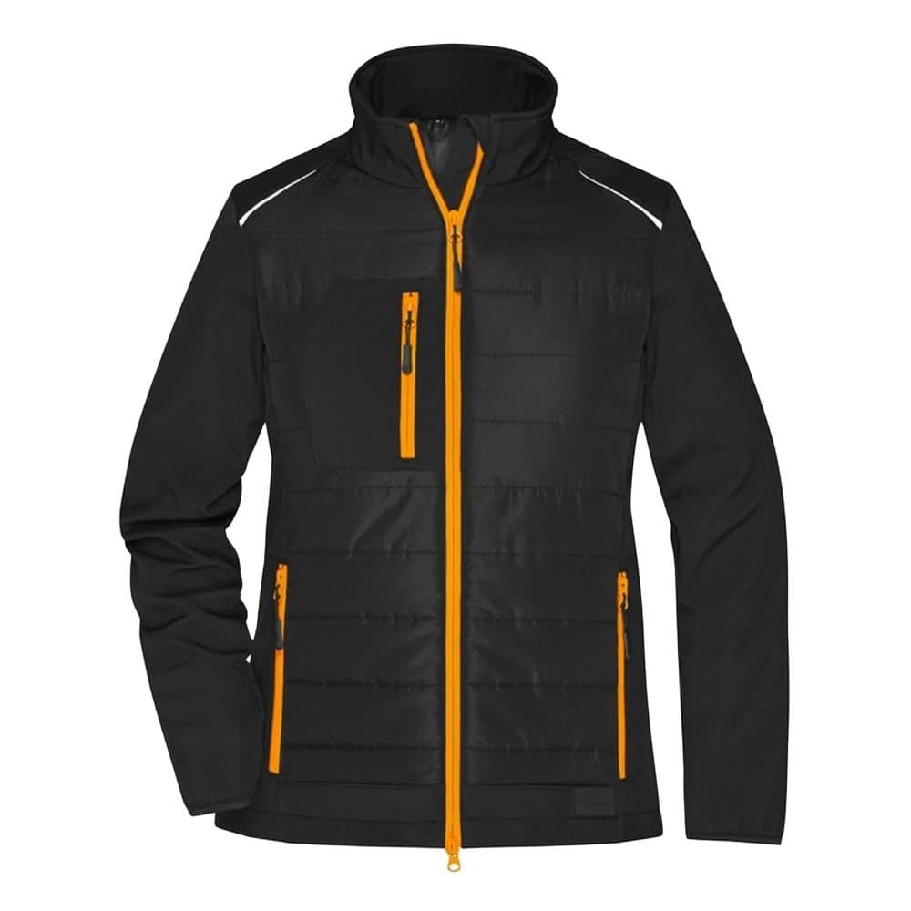 James and Nicholson James and Nicholson Women's Hybrid Jacket in True Black