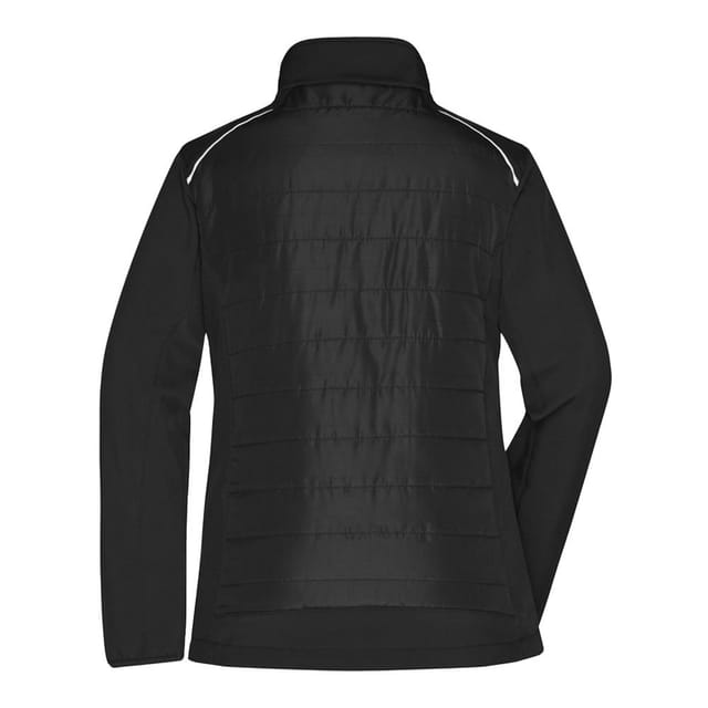 James and Nicholson James and Nicholson Women's Hybrid Jacket in True Black - 2