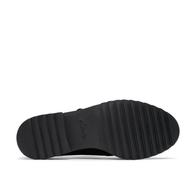 Clarks Clarks Women's Griffin Mia 2 Black Leather T Bar Shoes - 3