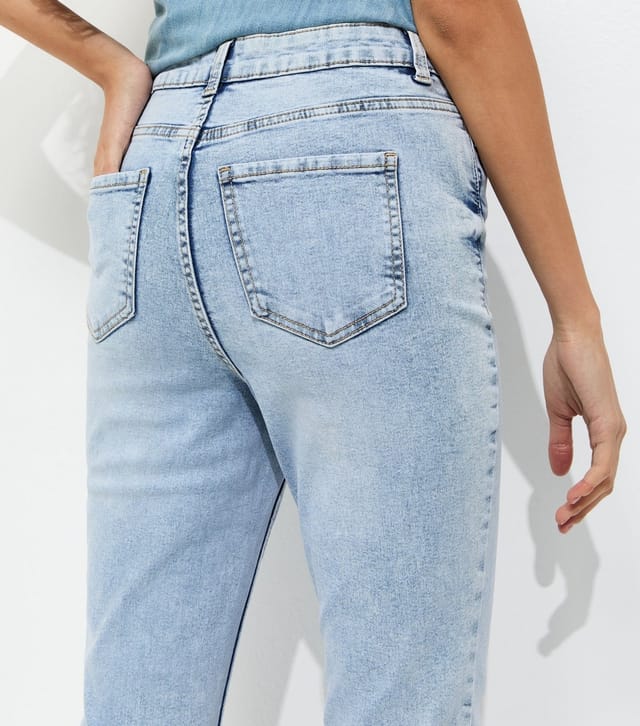 New Look Women's Pale Blue Waist Enhance Quinn Bootcut Stretch Denim Jeans New Look - 3