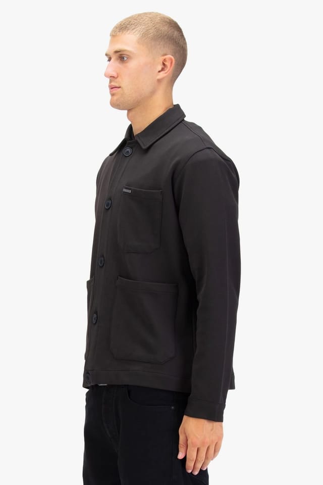 Luke 1977 Luke 1977 Men's Bourton Check Shacket in Black - 3