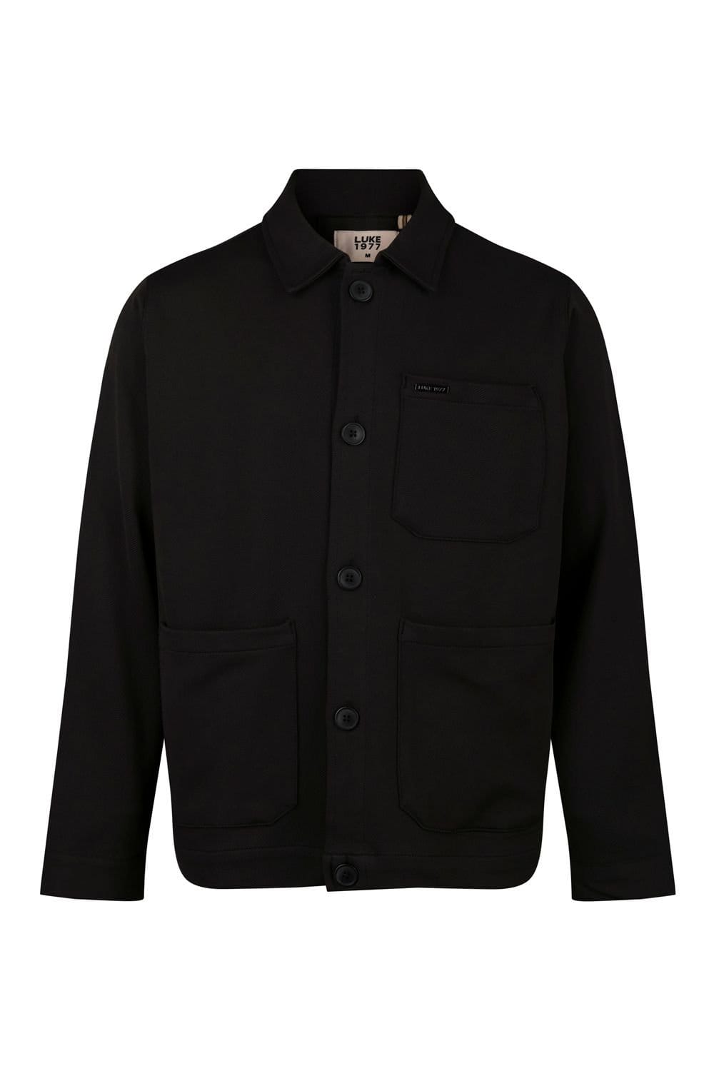 Luke 1977 Luke 1977 Men's Bourton Check Shacket in Black - 4