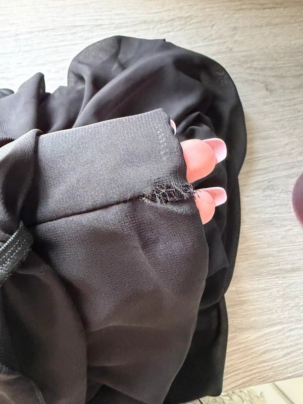 ASOS Fashionkilla exclusive chiffon off shoulder asymmetric hem gathered mini dress in black