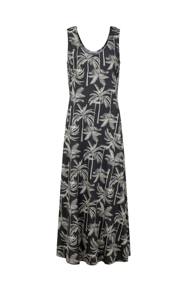 Weird Fish Weird Fish Women's Tivoli Printed Jersey Dress in Black - 2