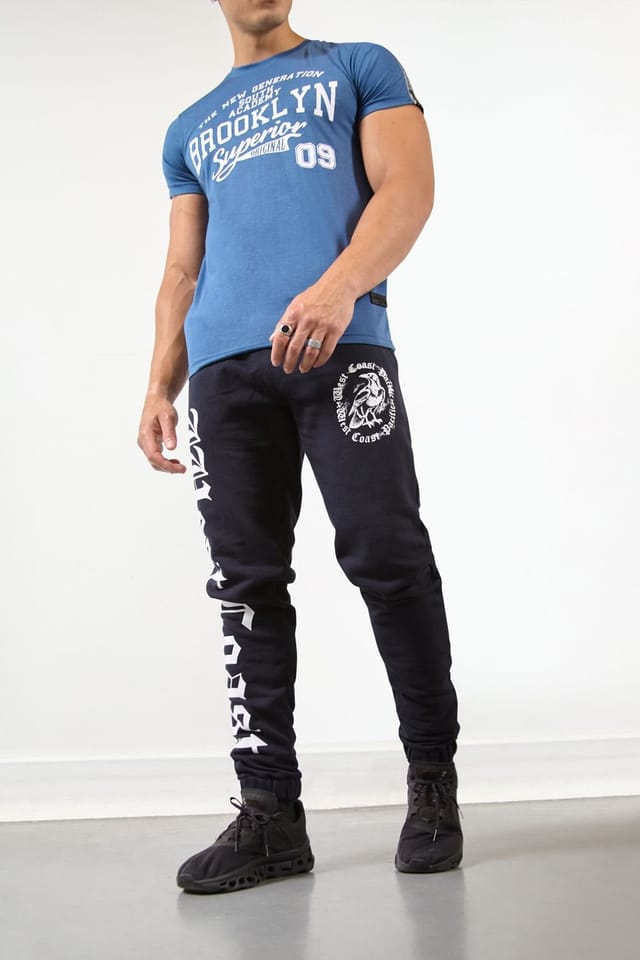 LONDON ATTITUDE LONDON ATTITUDE Men's West Coast Dark Navy Jogger - 2