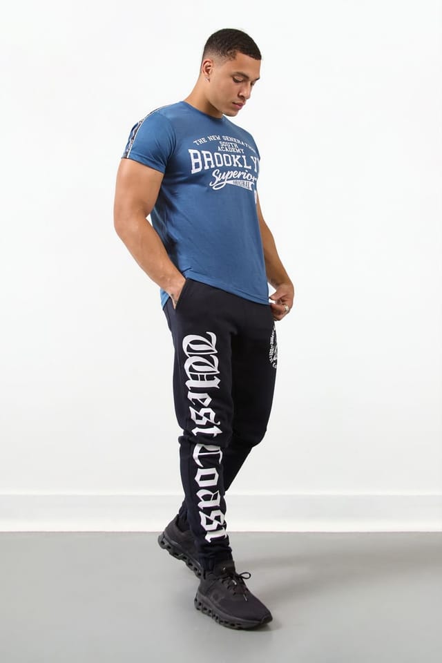 LONDON ATTITUDE LONDON ATTITUDE Men's West Coast Dark Navy Jogger - 3