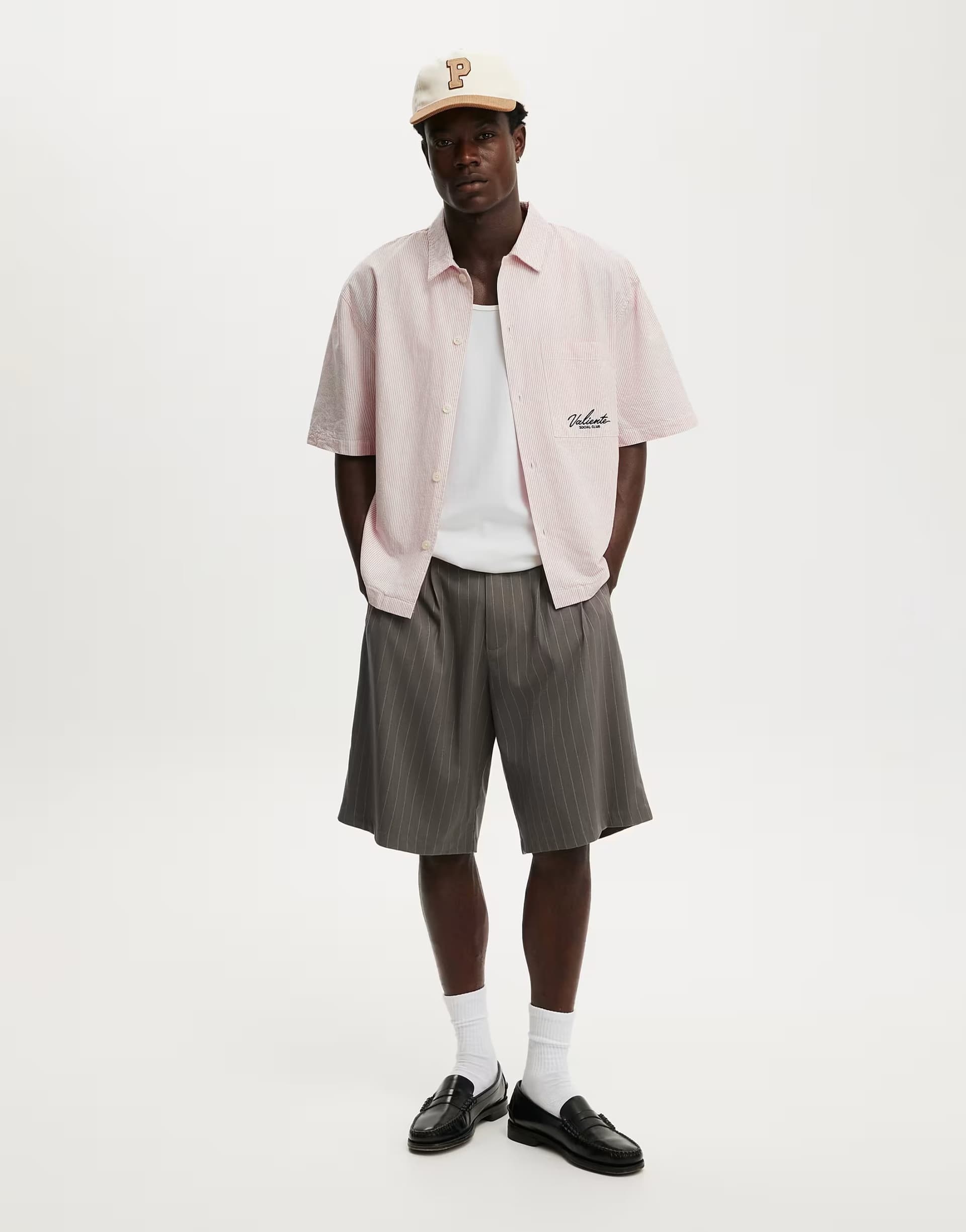 ASOS Cotton On Ventura short sleeve shirt in pink