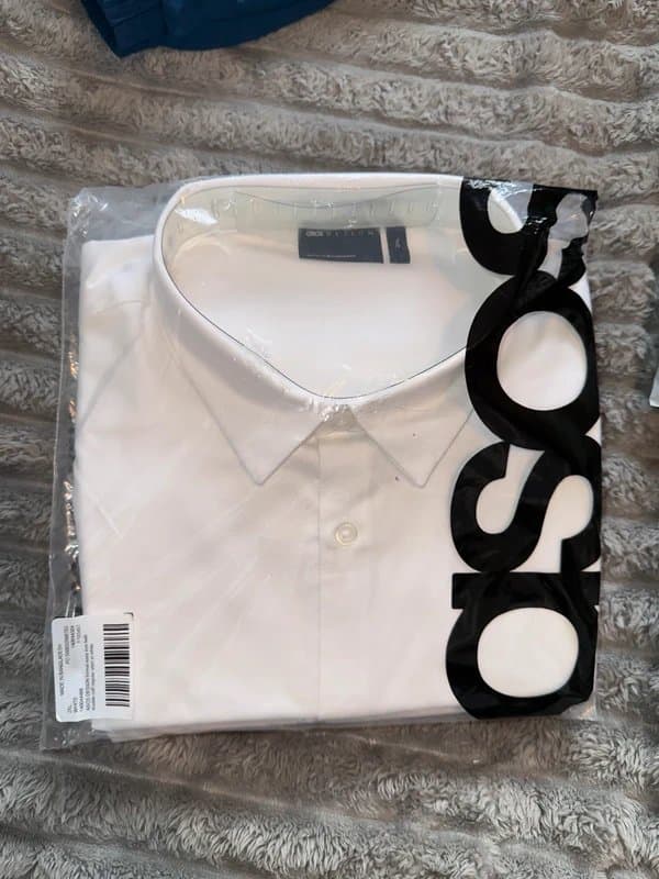 ASOS ASOS double cuff regular fit white shirt