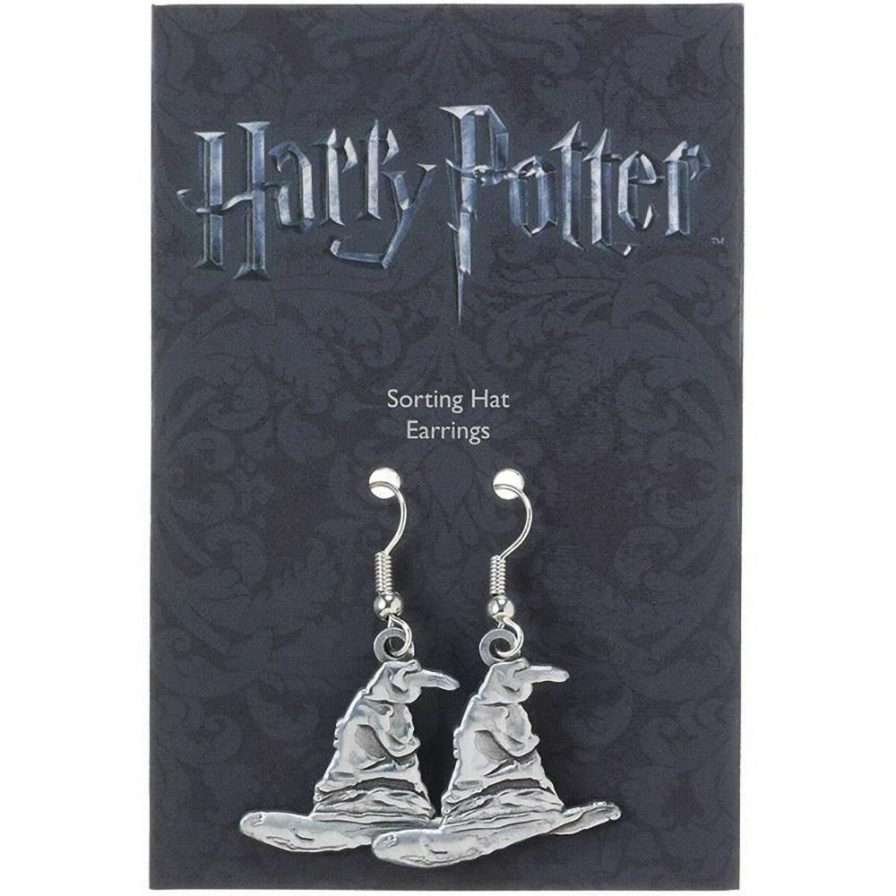 Harry Potter Harry Potter Men's Silver Plated Earrings Sorting Hat - 2