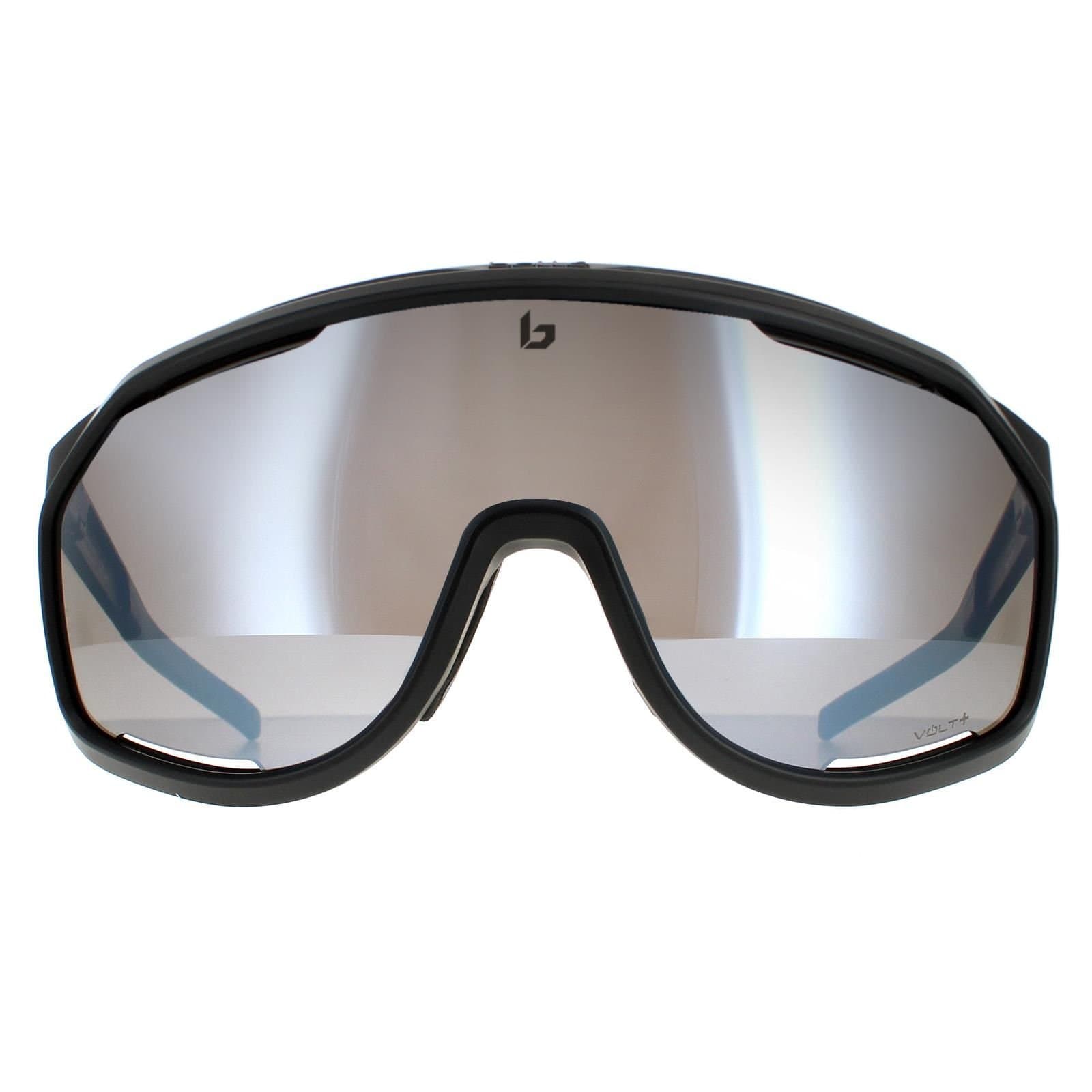 Bolle Bolle Men's Shield Matte Black Volt+ Cold White Polarized Chronoshield