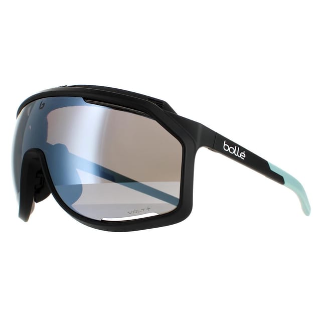 Bolle Bolle Men's Shield Matte Black Volt+ Cold White Polarized Chronoshield - 2