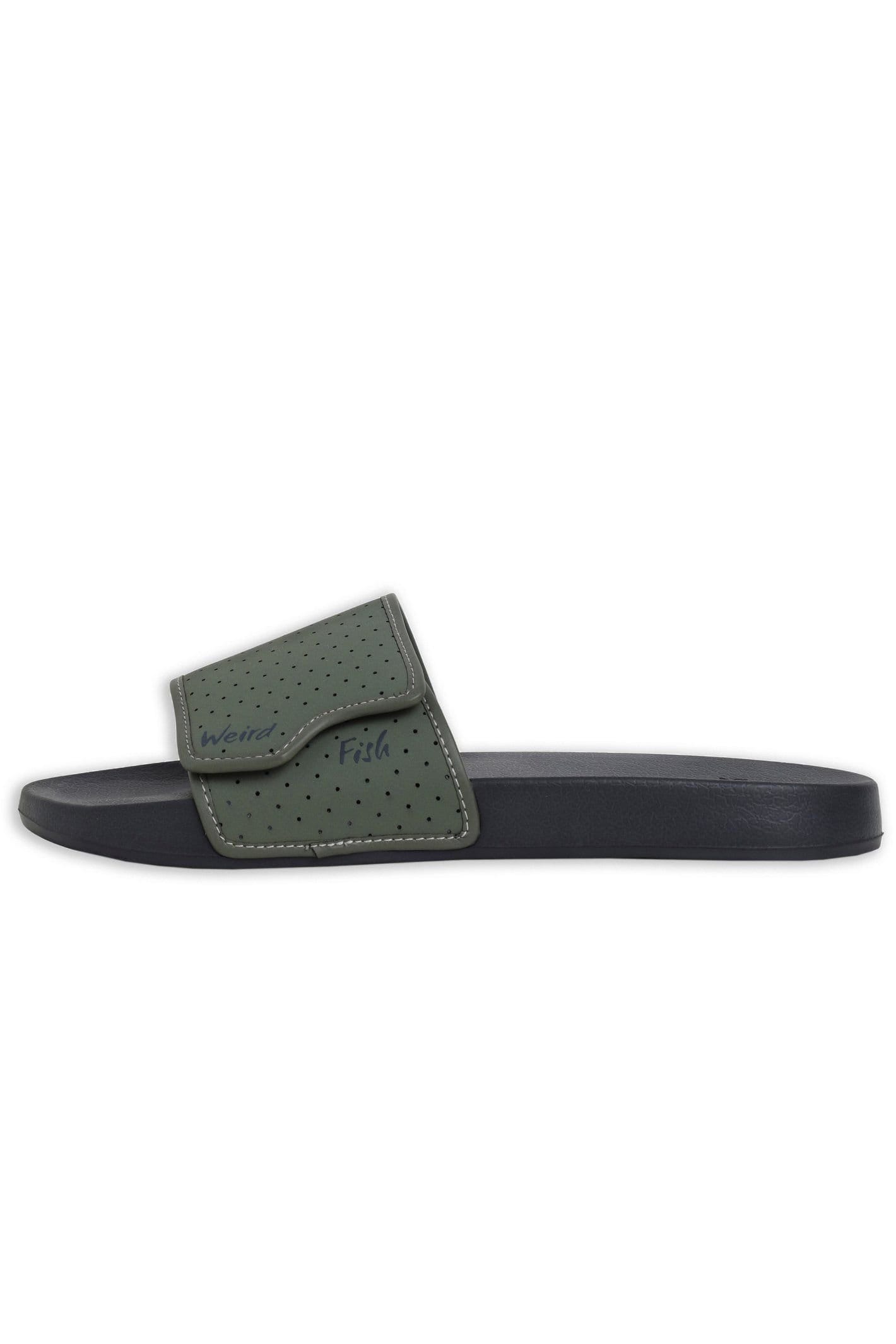 Weird Fish Weird Fish Men's Oliver Pool Sliders in Dark Olive - 4