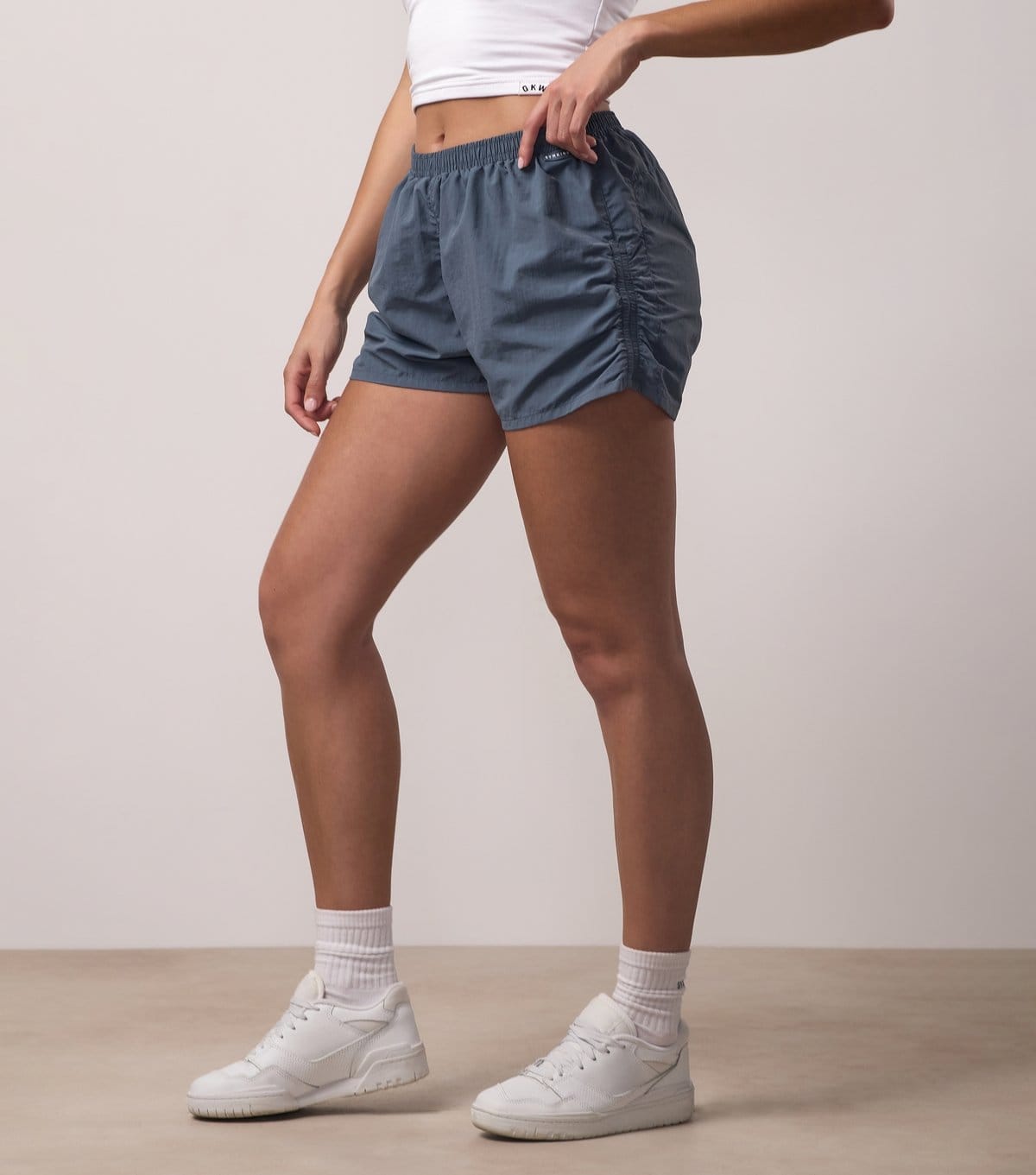 Gym King Women's Bright Blue Drawstring Waist Shorts Gym King New Look - 4